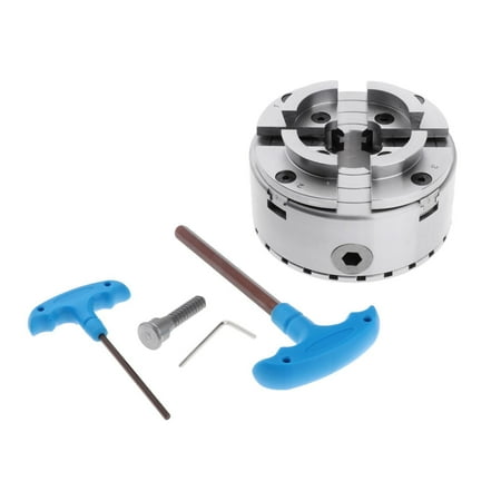 

4 Jaw Lathe Chuck Manual Chuck Self-centering Lathe Drilling Part Accessory for Drilling Milling Machine - Style 2