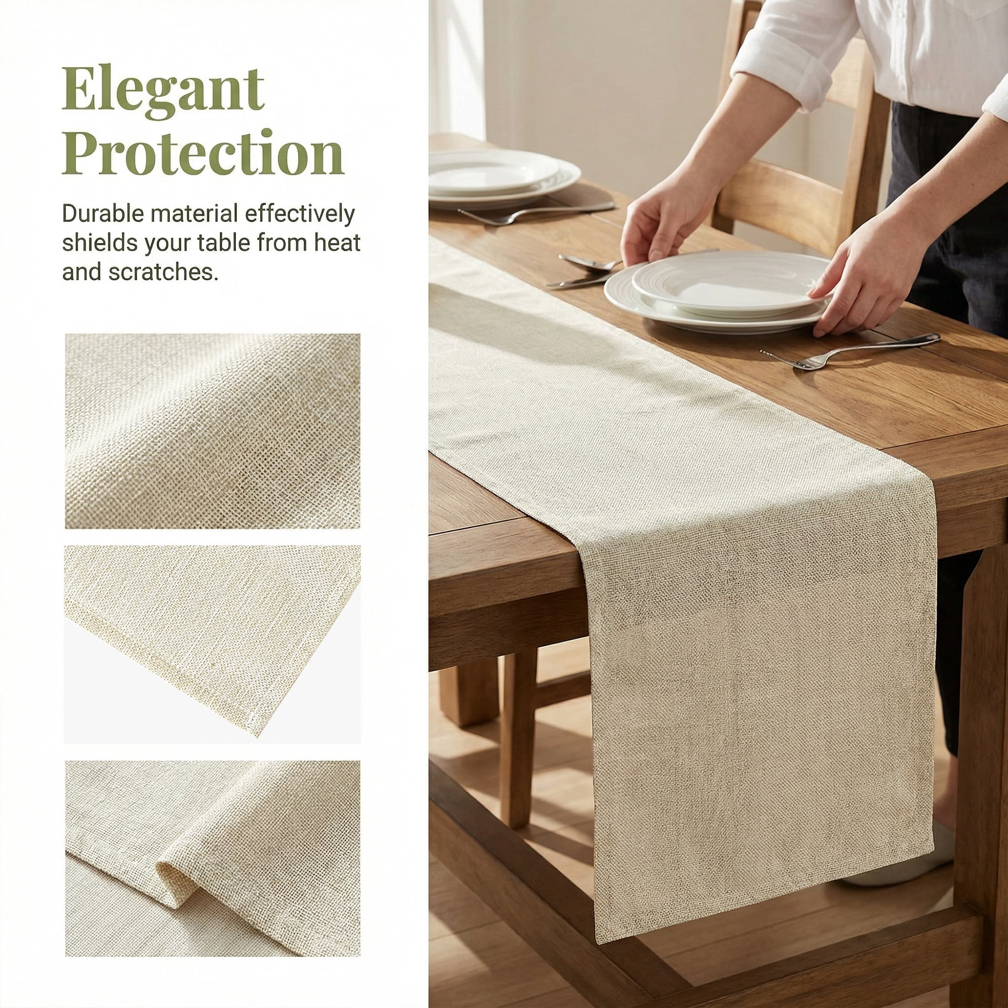 Unique Bargains Birthday Decorations Washable Kitchen Runner Beige 11.8x78.7in