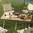 thumbnail image 4 of Mesa y sillas plegables para exteriores, taburete plegable, juego de mesa portátil para Picnic y Camping, silla plegable para acampar, muebles de exterior, 4 of 4
