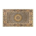 thumbnail image 2 of Farmhouse Brown Boho Rugs and Mats Non Skid Washable Absorbent Microfiber Soft Kitchen Mat for Floor Set Of 2 Decor Stain Resistant 17"x47"+17"x30", 2 of 7