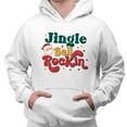 thumbnail image 2 of Jingle Bell Rockin' Hoodie Sweatshirt Unisex Large White, 2 of 5