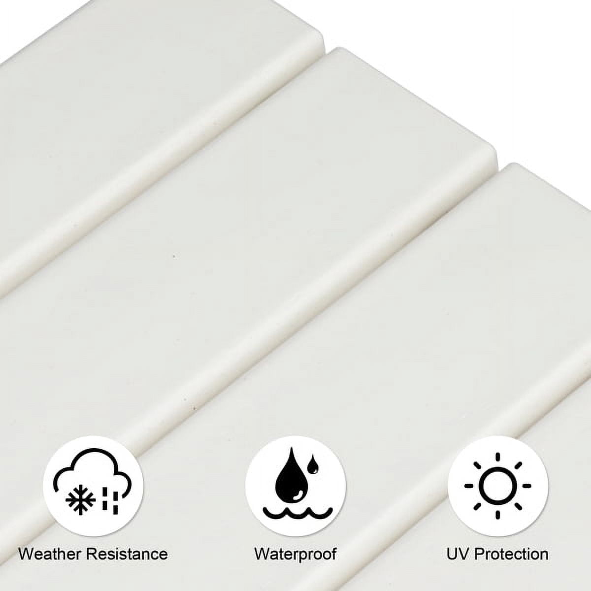 36*36*47cm Single Layer Square HDPE Side Table, Durable, Versatile for Home & Office, White