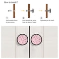 thumbnail image 4 of 4 Pcs Pink Bird and Flower Knobs for Kitchen Cabinet Cupboard Dresser Bookcase Drawer Pulls Handles Round Home Decor, 4 of 5