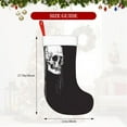 thumbnail image 3 of Cauagu Gothic Skull Drape for Christmas Stockings,1-Pack Large Xmas Stocking Holiday and Farmhouse Stocking Fit for Christmas Holiday Party Decoration(17.7*11 Inch), 3 of 7