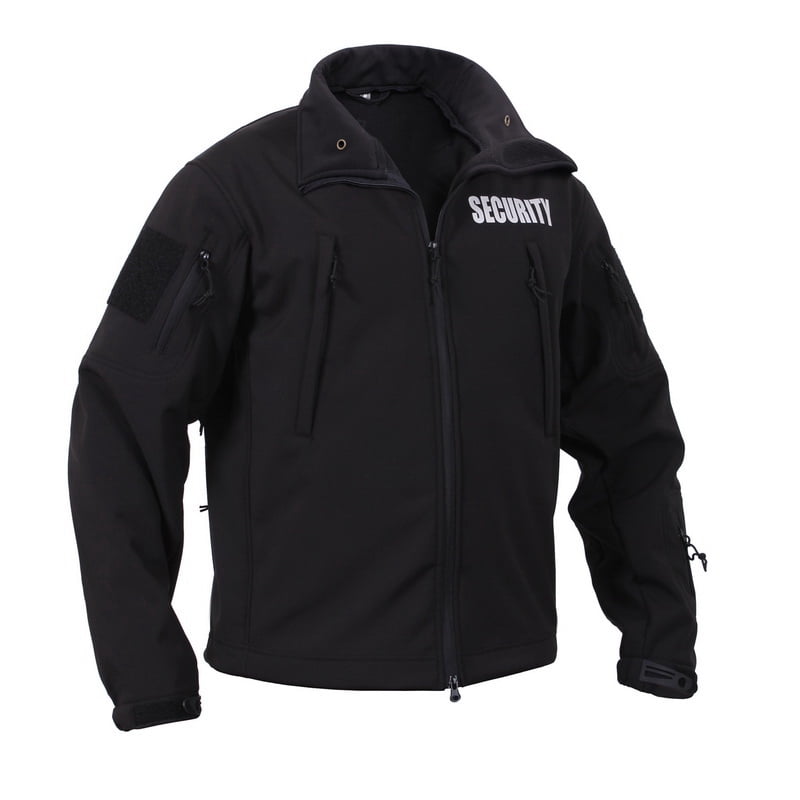 Rothco 97670 Special Ops Soft Shell Security Jacket Black 