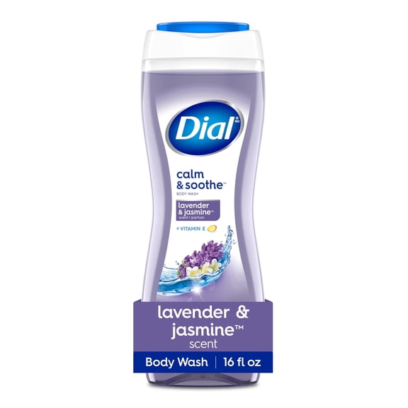 Dial Calm & Soothe Body Wash, Lavender & Jasmine, 16 oz