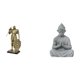 thumbnail image 1 of Figura de caballero, escultura artesanal, figura de escritorio, estatua de mono Buda, resina arenisca, detalles realistas, ideal para el hogar, la ofi, 1 of 8