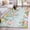 light blue-green, variant on Runner Rugs 2x6 Ft, Easter Eggs Non Slip Area Rugs for Kitchen Bedroom Entryway, Bunny Eucalyptus Leaves Spring Flower Plant Washable Carpet Runner Rug Floor Mats for Bedroom Home Decor