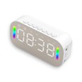 thumbnail image 1 of Inicio Oficina LED Alarma Reloj de alarma Bluetooth-Compatible Handshree Micrófono incorporado Reproductor de música Recargable Brillo Ajustable Blanco AweSitey HA010355-02B, 1 of 6