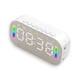 thumbnail image 1 of Despertador LED para oficina en casa, compatible con Bluetooth, manos libres, micrófono incorporado, reproductor de música, recargable, brillo, ajustable, blanco Inevent HA010355-02B, 1 of 7