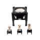 thumbnail image 1 of Stainless Steel Water Bowl With 3 Adjustable Heights, Food Water Bowl For Dogs and Cats, Anti-spill, 1 of 5