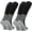 2pairs-black, variant on 2/4 Pairs Grip Soccer Socks Non Slip Knee High Compression Soccer Football Socks