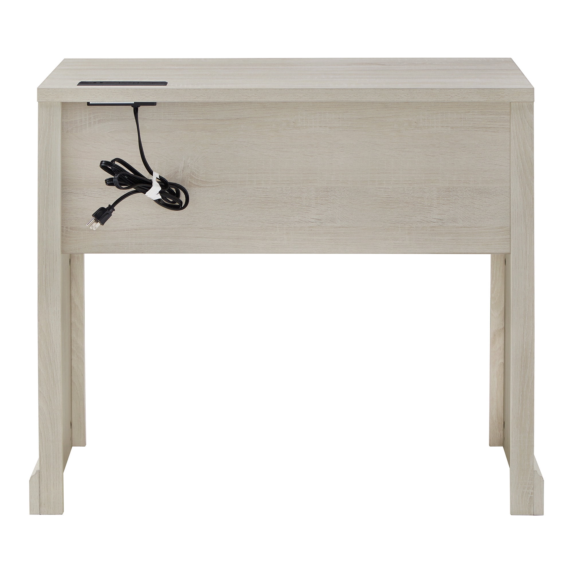 Weston Home Fayston 35 in. Writing Desk with USB Charger, Antique White Finish