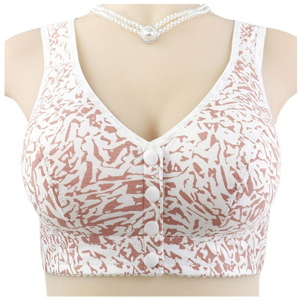 WILLBEST Brasier Invisible Mujer Sujetador De Mujer Con Hebilla Frontal, Borde De Encaje, Sin Aro De Acero, Ajuste Sin Costuras, Para Yoga, Dormir, Talla Grande 2477