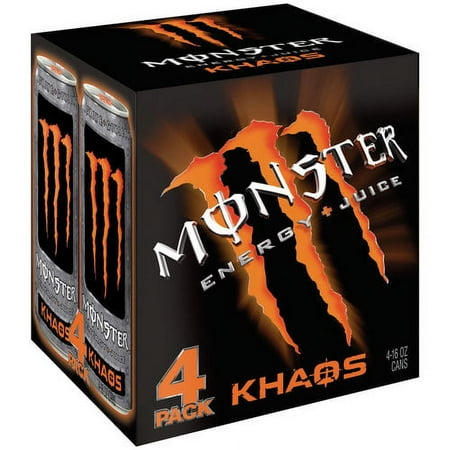 Monster Khaos Energy + Juice Drink, 16 Fl. Oz., 4 Count