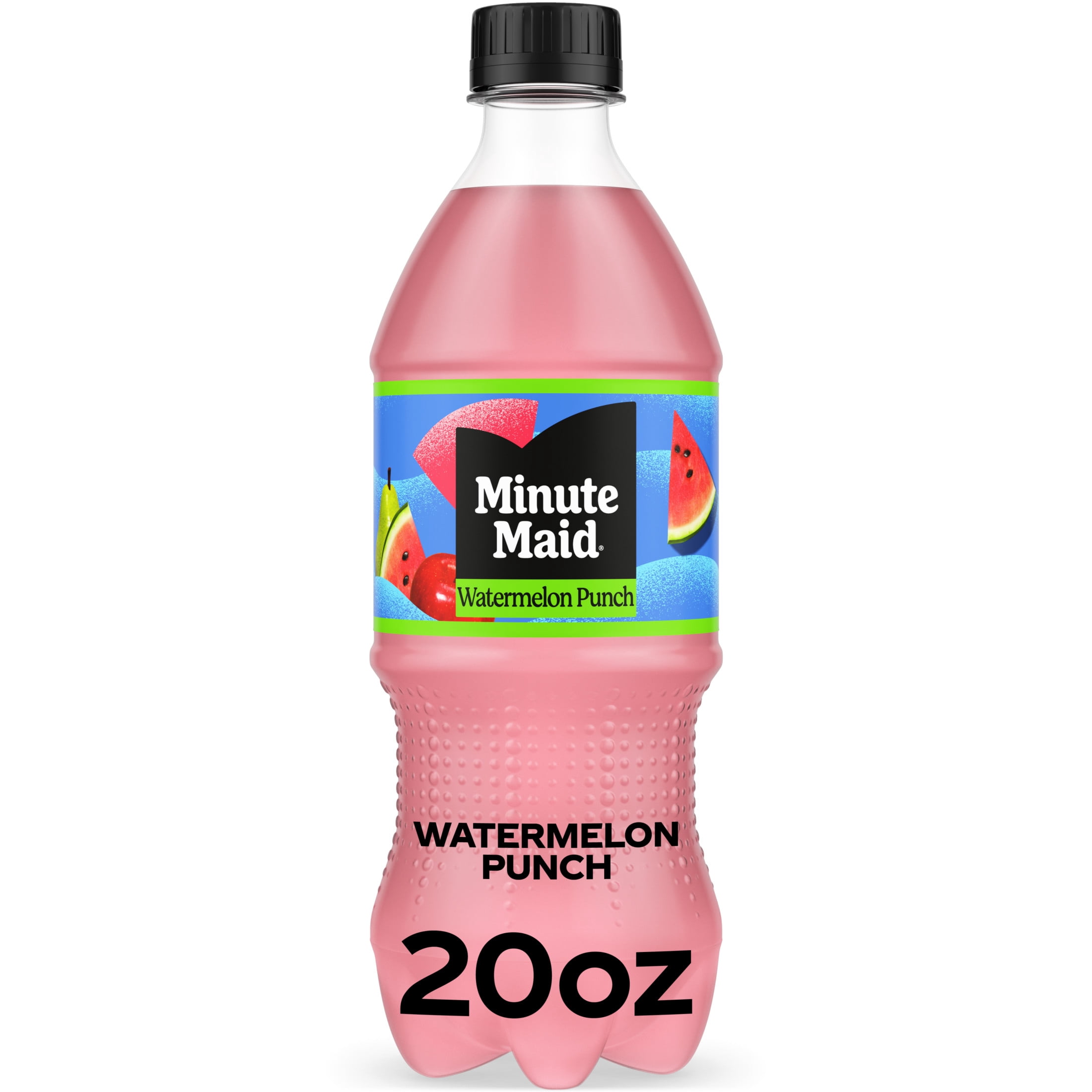 (4 pack) Minute Maid Watermelon Punch Juice Drink Bottle, 20 fl oz