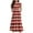 Red Dresses for Girls, variant on Summer Girls Maxi Dresses with Pockets 6-12 Years Tweens Kids Casual Stripe Printed Short Sleeve Crewneck Long Beach Dress