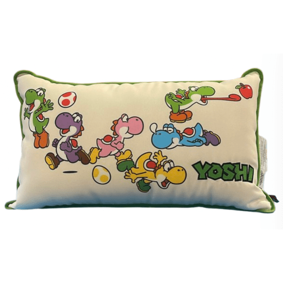 Universal Studios SUPER NINTENDO WORLD Mario Kart Yoshi Throw Pillow New W Tag