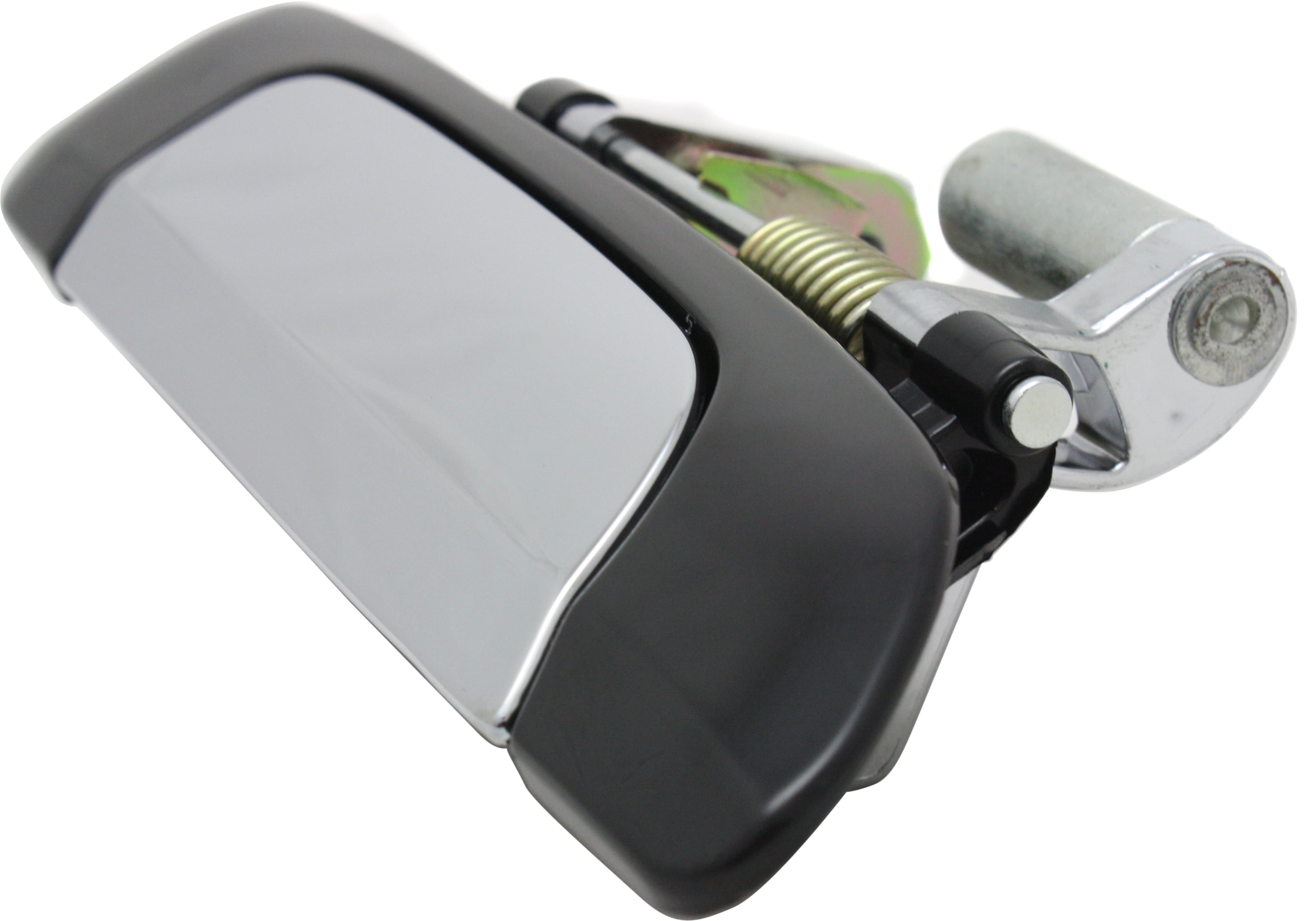 Replacement REPH491363 Exterior Door Handle Compatible with 2001-2005 Honda Civic Rear, Right Passenger Chrome Lever with Smooth Black Bezel