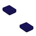 thumbnail image 4 of Decodeary Flocking Jewelry Box Portable Display Replacement Brooch Bracelet Jewellery ABS Case Container Organizer Accessories Blue 2Set, 4 of 6
