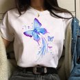 thumbnail image 2 of T-Shirts à Col Rond Imprimés pour Femmes Grande Taille, Imprimé Chat, Manches Courtes, T-Shirt Graphique, 2 of 9