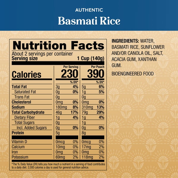 thumbnail image 3 of Royal Ready to Heat Microwave Rice White Basamati Flavor 8.5 oz (Pack of 2), 3 of 4