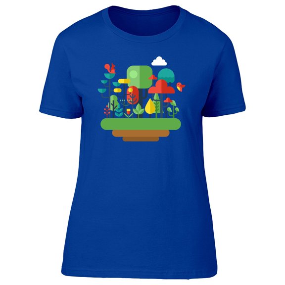 Forest In Modern Doodles Tee Women's -Image by Shutterstock