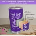thumbnail image 5 of Inspirational Gifts for Women- Sometimes You Forget You''re Awesome-20oz Stainless Steel Coffee Tumbler,Insulated Tumbler with Lid and Straw,Birthday Gifts for Women,Purple Insulated Coffee Mug, 5 of 6
