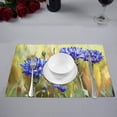 thumbnail image 3 of MKHERT Cornflower Flower Oil Painting Placemats Table Mats for Dining Room Kitchen Table Decoration 12x18 inch,Set of 6, 3 of 4