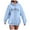 Blue, variant on Towmus Zip Up Hoodies for Womens Teen Los Angeles Sweatshirt with Hood Full Zipper Hoodies Pullover Long Sleeve Tops with Pockets
