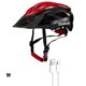 thumbnail image 2 of Greeniant Casco de ciclismo con luces Bicicletas de carretera de montaña Advertencia de carga Sombrero de seguridad Bicicleta Escalada Gorras de Ciclismo negro rojo METRO, 2 of 6