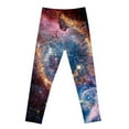 thumbnail image 4 of Toimothcn Toddler Baby Girls Pants Casual Starry Sky Galaxy Printed Athletic Leggings Slim Stretchy Waist Soft Fashion Yoga Tights 10-12 Years, 4 of 4