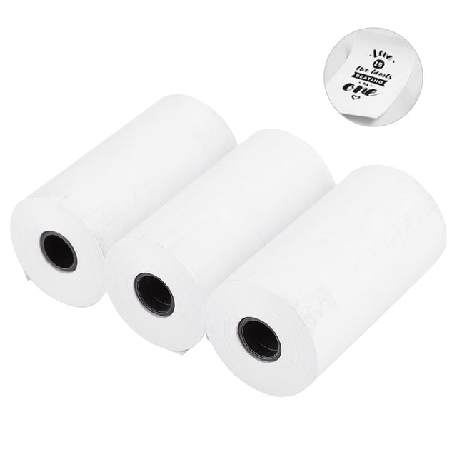 Noref 3PCs Practical Waterproof Printer Accesory Lightweight Anti‑oil Thermal Paper, For Peripage Printer
