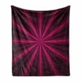 thumbnail image 1 of Hot Pink Soft Flannel Fleece Blanket, Abstract Starburst Design Radial Lines Vibrant Colored Beams Futuristic, Cozy Plush for Indoor and Outdoor Use, 70" x 90", Pink Fuchsia Purple, by Ambesonne, 1 of 6