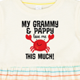 thumbnail image 4 of Inktastic Grammy and Pappy Love Me Girls Baby Dress, 4 of 5
