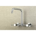 thumbnail image 3 of Kingston Brass Concord 8-Inch Centerset Wall Mount Kitchen Faucet, Polished Chrome, 3 of 5