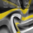 thumbnail image 5 of Yellow Geometric Cloth Napkins, Gray Black Retro Abstract Stripes Lines Washable and Reusable Dinner Napkins Set of 4, Table Napkin for Kitchen Party Birthday Wedding Hotel Housewarming 20"x20", 5 of 8