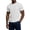 #0481-White, variant on Qiyinn Men Summer Short Sleeve T Shirt Slim Fit Crew Neck Solid Color with Vertical Texture Casual Breathable Top for Young Adults