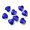 Heart (Dark Blue), variant on MATROOY Electroplate Crystal Glass Pendants Charms Faceted Heart & Star & Starfish-Starfish (Violet)