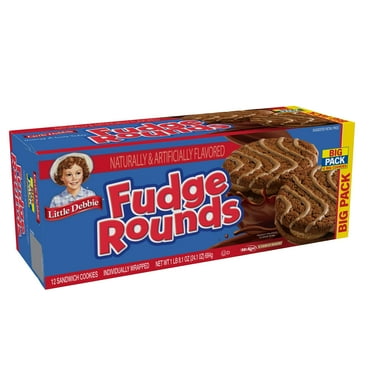 Little Debbie Big Pack Fudge Rounds, 24.1 oz ( 12 count)