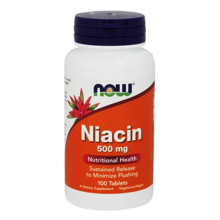 NOW Foods - Niacin Time-Released, Vegetarian 500 mg. - 100 (Best Time To Take Niacin)