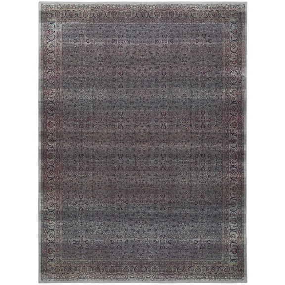 Nourison Washable Brilliance 5'3" x 7'3" Emerald Vintage Indoor Rug