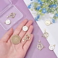 thumbnail image 3 of 8 Pcs Enamel Moon Star Pendant Charms Gold Plated Celestial Charm Hollow Star Moon Theme Cubic Zirconia Pendants, 3 of 6