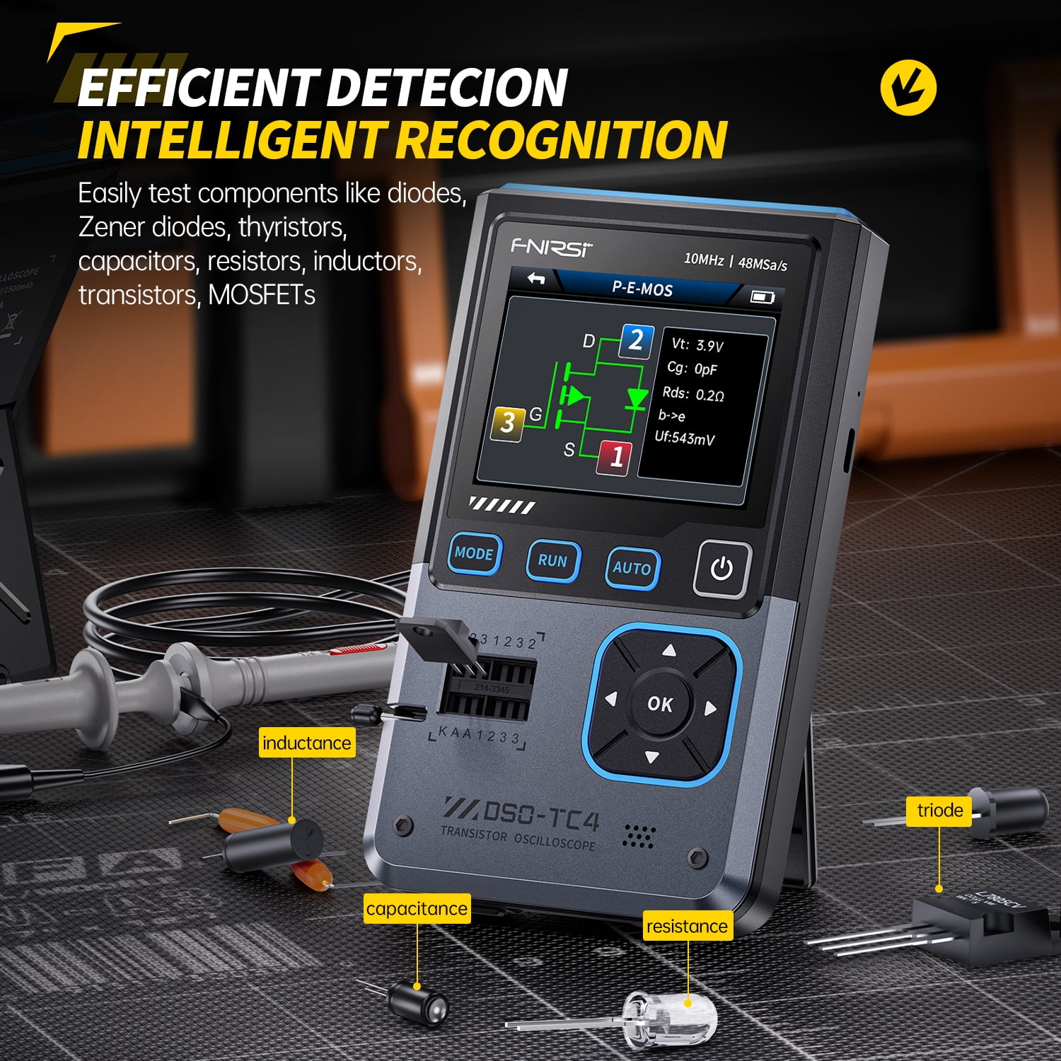 FNIRSI Transistor Oscilloscope DSO-TC4 Multifunction