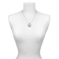 thumbnail image 3 of Delight Jewelry Goldtone Crystal Initial - Q - Gymnastics Ring Charm Necklace, 18", 3 of 4