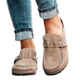 thumbnail image 1 of Women Casual Comfy Clogs Suede Slip On Sandals Summer Home Office Shoes, 1 of 5