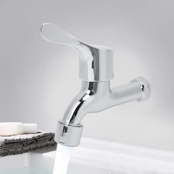 Grifo Para El Hogar, Grifo De Agua Cromado, Grifo Para El Hogar, Grifo De Agua, Grifo De Cocina, Grifo Para Fregadero G1/2 Pulgadas Para Inodoro Y