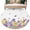 White Lemon Yellow Lavender Purple, variant on Round Rugs 7Ft, Purple Yellow Spring Floral Round Area Rug Washable Indoor Throw Carpet, Summer Botanical Birds Rustic Large Non Slip Circle Rug for Dining Room Playroom Home Decor Aesthetic