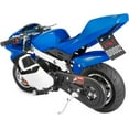 thumbnail image 4 of XtremepowerUS 40cc 4-Stroke Pocketbike, EPA Gas Motorbike for Kids, Dual Brake, Ride On Toy, Blue, 4 of 5