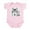 Petal Pink, variant on - Great White Wolf Infant Bodysuit - Baby Light Bodysuit, Size Newborn - 24 Months